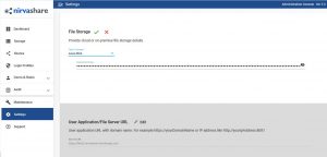 settings azure blob storage