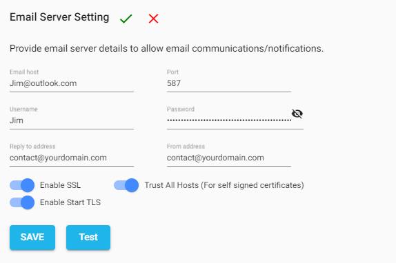 email server settings