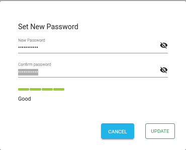 new password