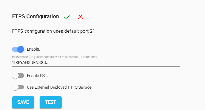 ftp configuration