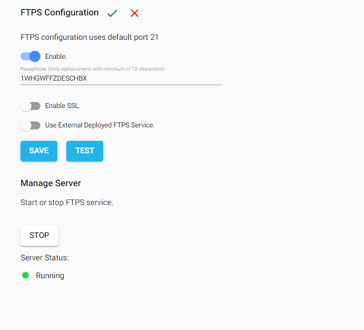 manage FTP